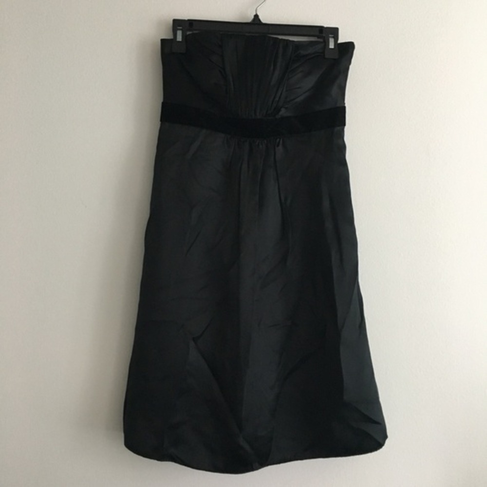 Banana‎ Republic Black Silk Strapless Lined Cocktail Dress Womens Size 4P…